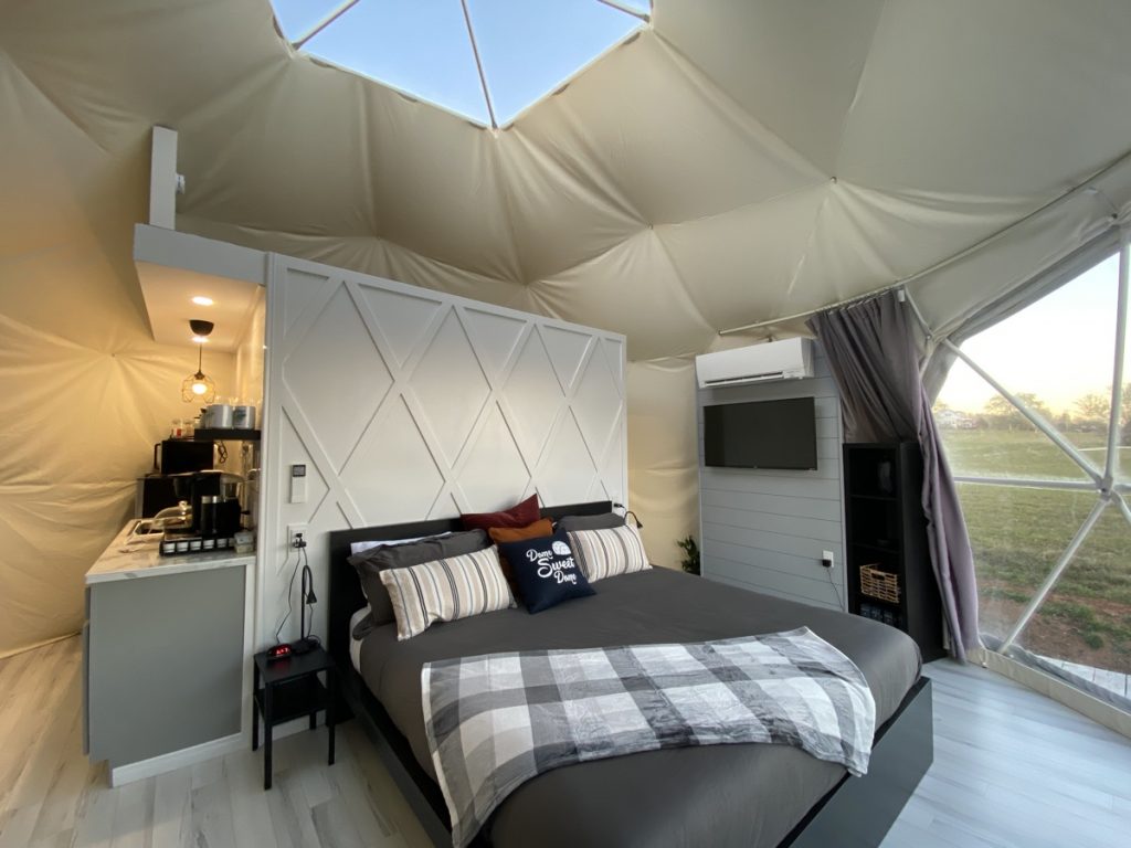 port wade glamping domes interior near annapolis royal nova scotia