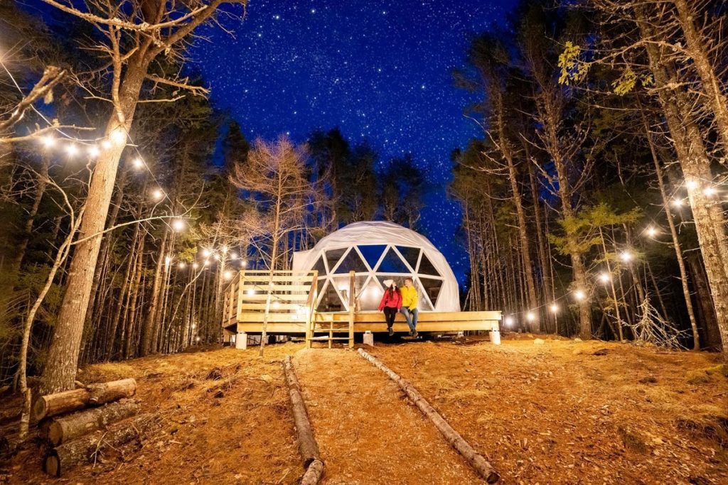 sensea nordic spa chester nova scotia dream cocoons luxury glamping domes