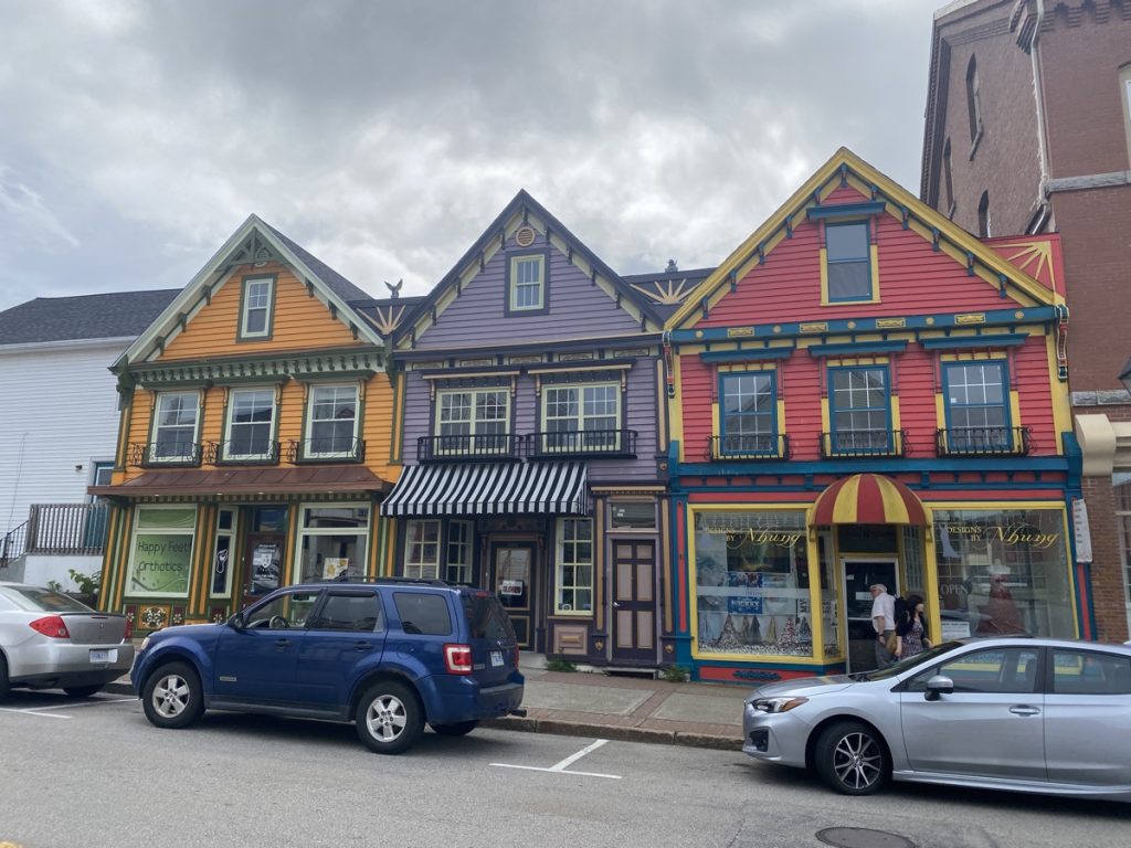 the painted ladies on main street in yarmouth